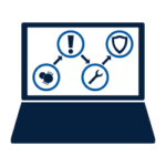 Managed Cybersecurity Advanced Threat Detection Icon