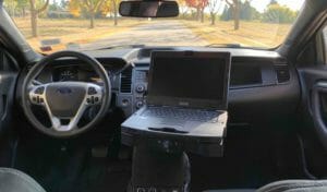 Getac S410 with Gamber-Johnson Dock in a Ford Utility