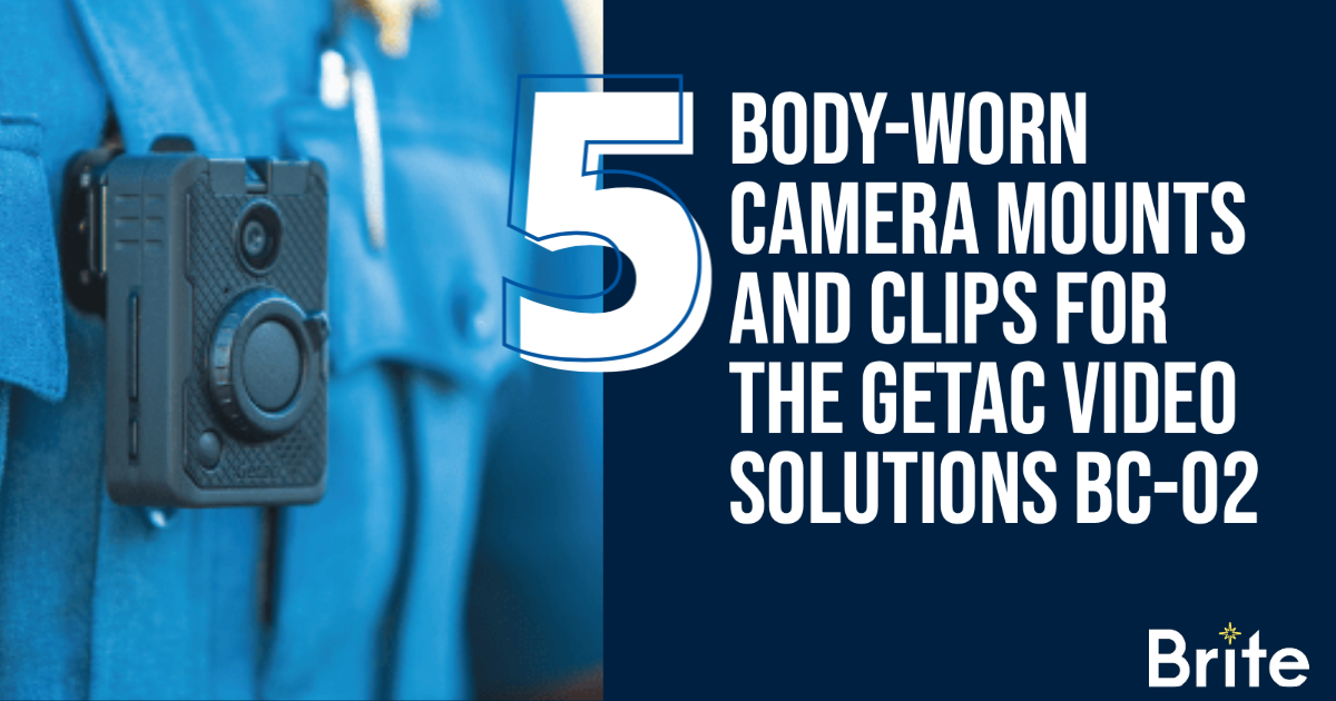 BWC Mounts & Clips for GVS BC-02, GVS: Getac Body-Worn Camera, Chest mount in place