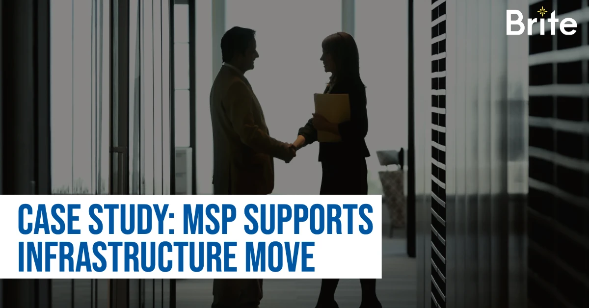 Case Study: MSP Supports Infrastructure Move