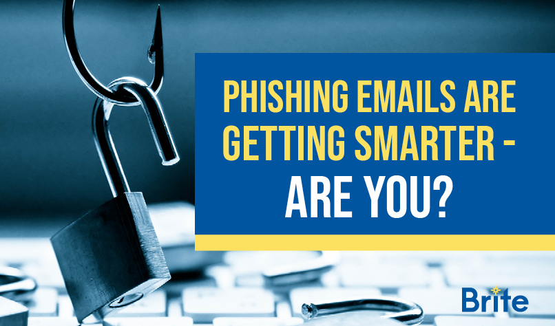 Phishing Emails Are Getting Smarter - Are You Blog Graphic with fish hook and padlock to promote security awareness training