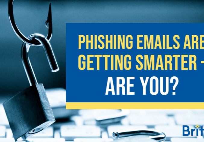 Phishing Emails Are Getting Smarter - Are You Blog Graphic with fish hook and padlock to promote security awareness training